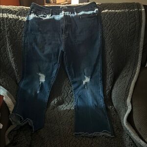 Dear John Blue Flare Wide Leg Jeans